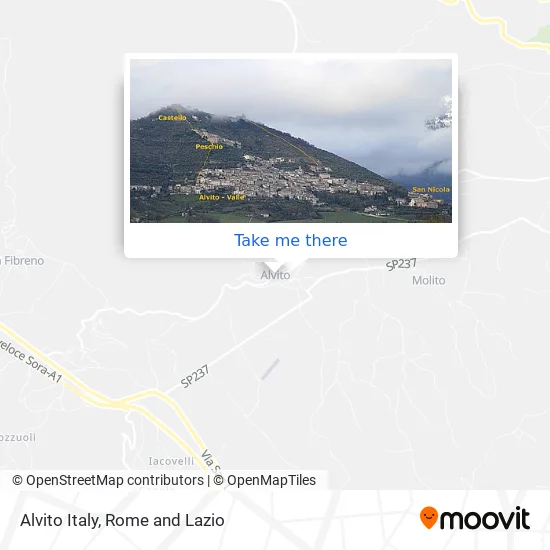 Alvito Italy map