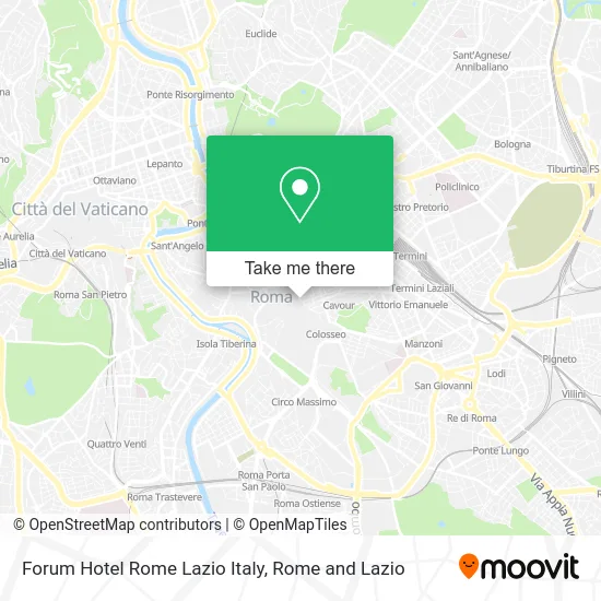 Forum Hotel Rome Lazio Italy map