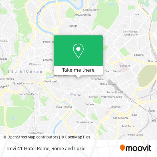 Trevi 41 Hotel Rome map