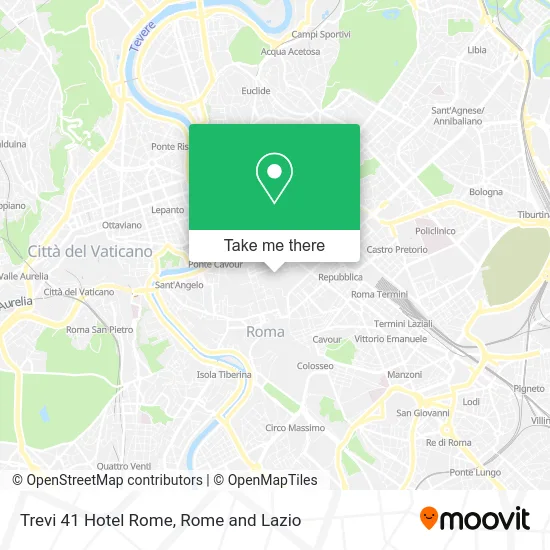 Trevi 41 Hotel Rome map