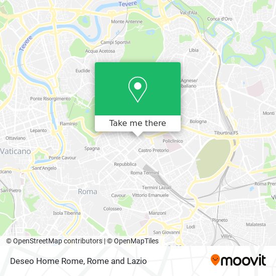 Deseo Home Rome map