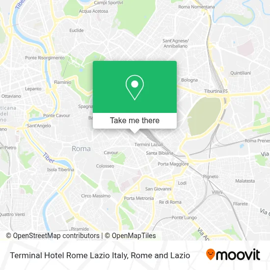 Terminal Hotel Rome Lazio Italy map