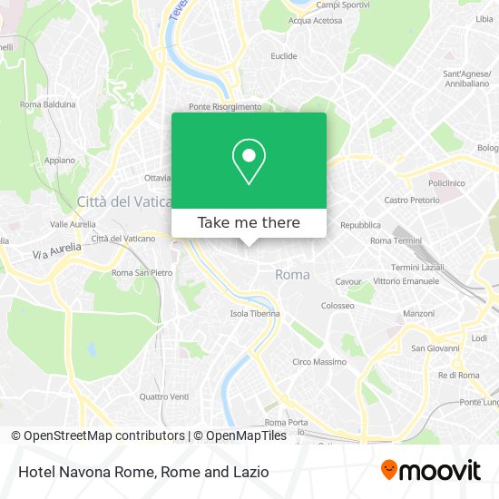 Hotel Navona Rome map