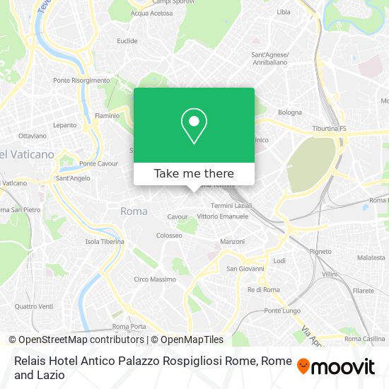 Relais Hotel Antico Palazzo Rospigliosi Rome map