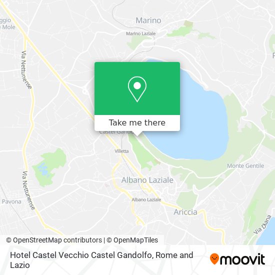 Hotel Castel Vecchio Castel Gandolfo map