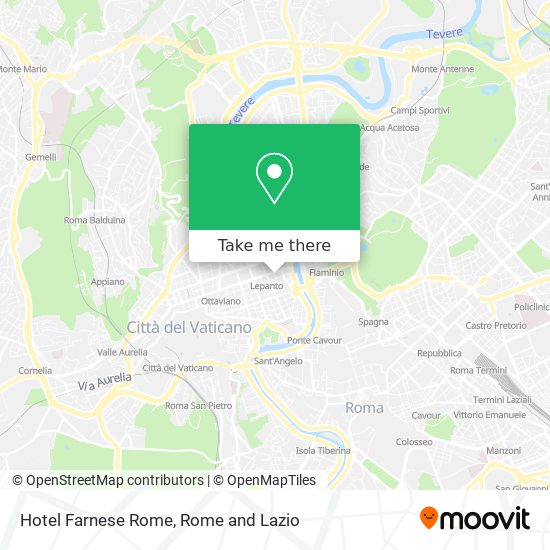 Hotel Farnese Rome map