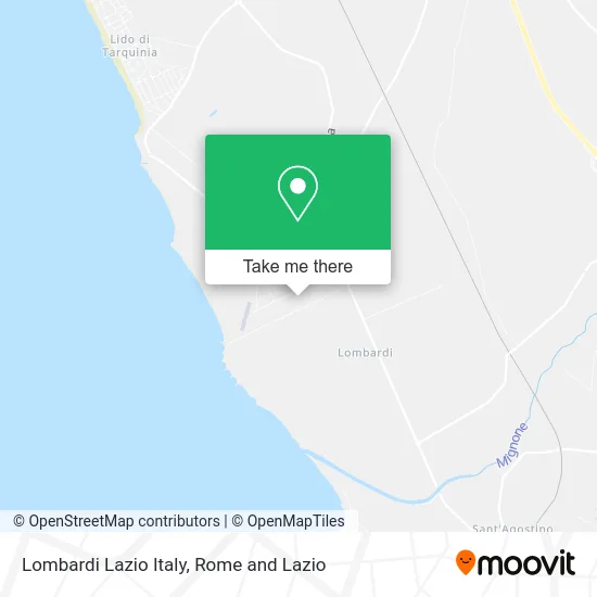 Lombardi Lazio Italy map