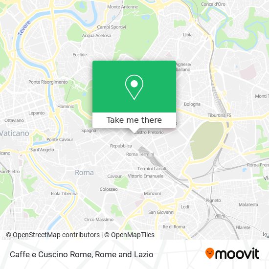 Caffe e Cuscino Rome map