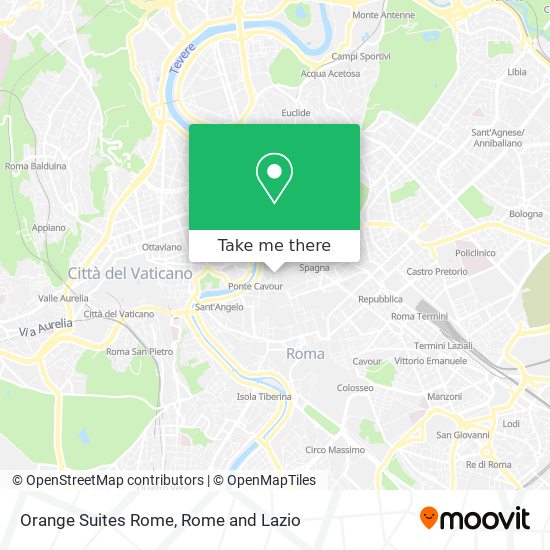 Orange Suites Rome map