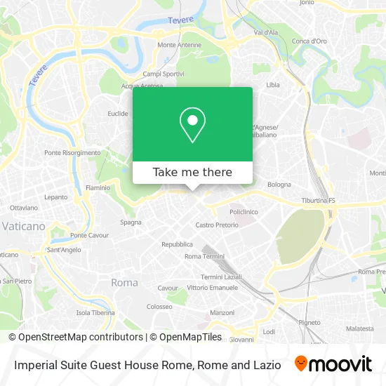 Imperial Suite Guest House Rome map