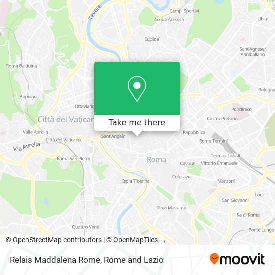Relais Maddalena Rome map