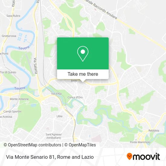 Monte Senario Street 81 map