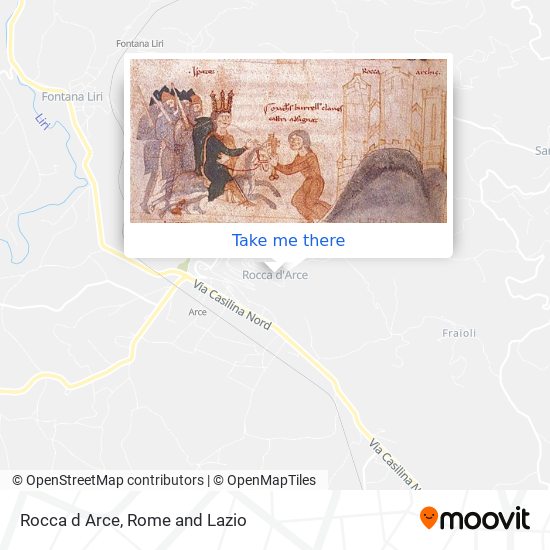 Rocca d Arce map