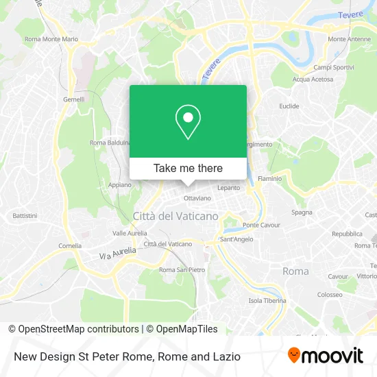 New Design St. Peter Rome map