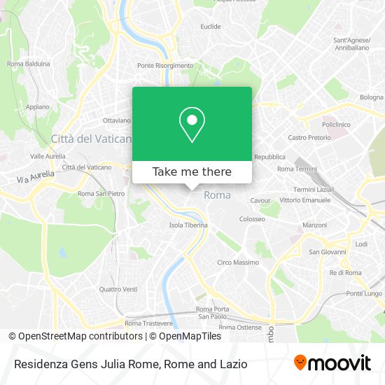 Residenza Gens Julia Rome map