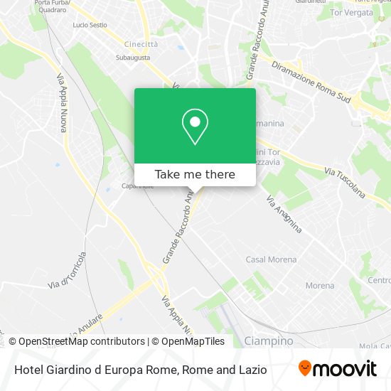 Hotel Giardino d Europa Rome map