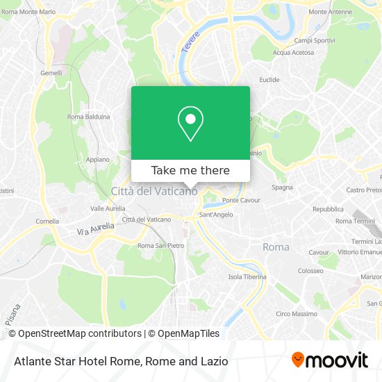 Atlante Star Hotel Rome map