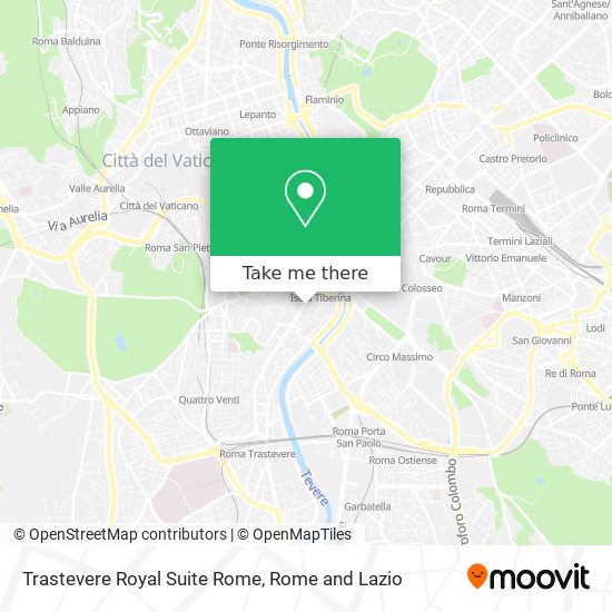 Trastevere Royal Suite Rome map