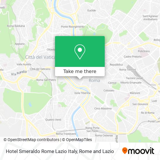 Hotel Smeraldo Rome Lazio Italy map