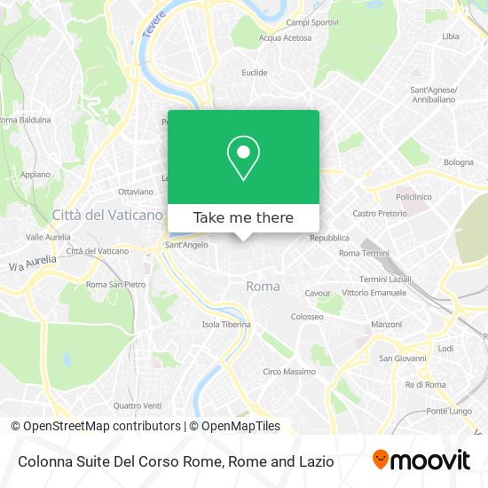 Colonna Suite Del Corso Rome map