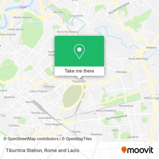 Tiburtina Station map