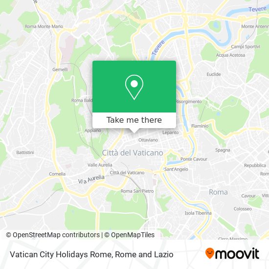 Vatican City Holidays Rome map