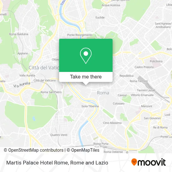 Martis Palace Hotel Rome map