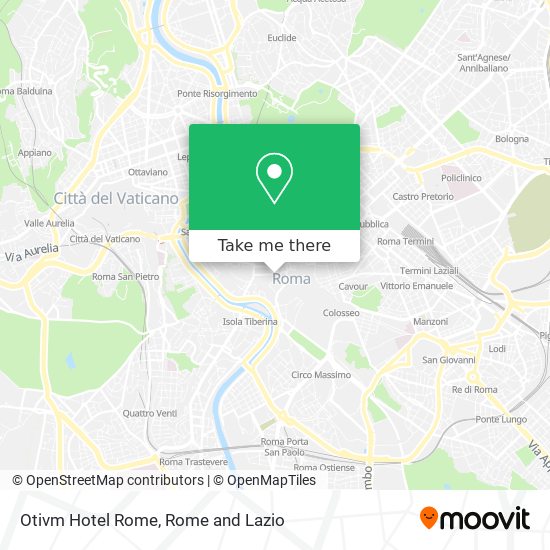 Otivm Hotel Rome map