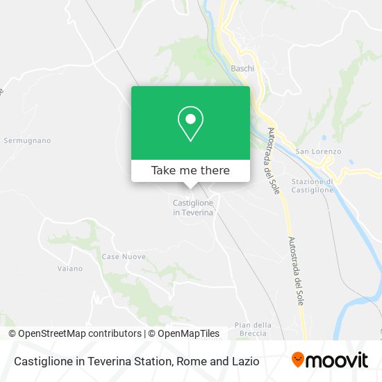 Castiglione in Teverina Station map