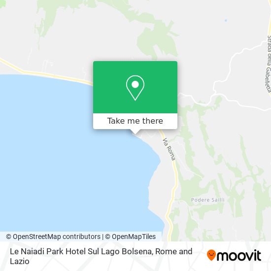 Le Naiadi Park Hotel Sul Lago Bolsena map