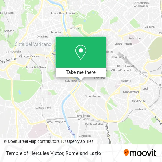Temple of Hercules Victor map