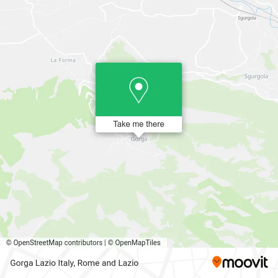 Gorga Lazio Italy map