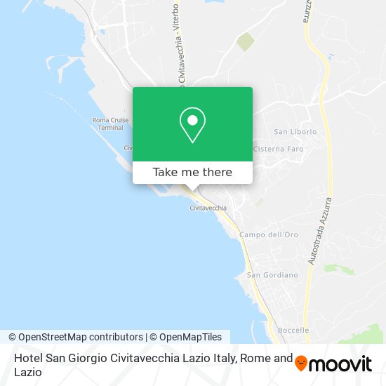 Hotel San Giorgio Civitavecchia Lazio Italy map