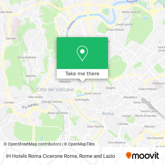 iH Hotels Roma Cicerone Rome map