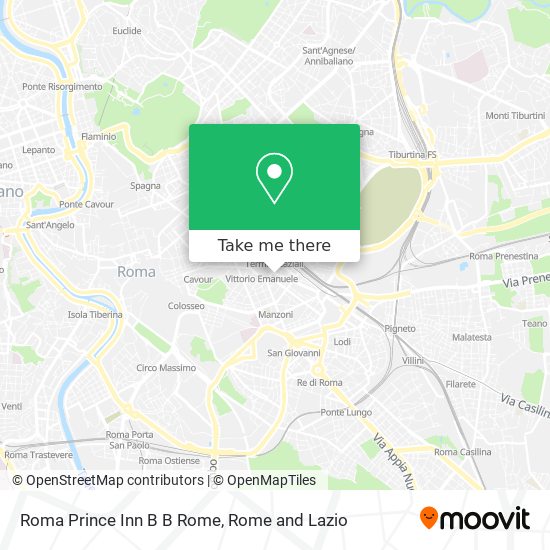 Roma Prince Inn B B Rome map