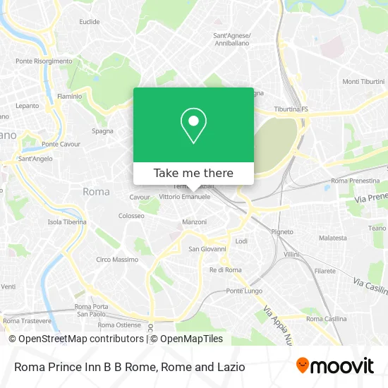 Roma Prince Inn Bed and Breakfast map