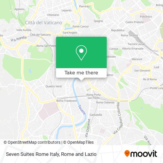 Seven Suites Rome Italy map