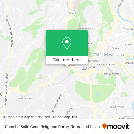 Casa La Salle Casa Religiosa Rome map