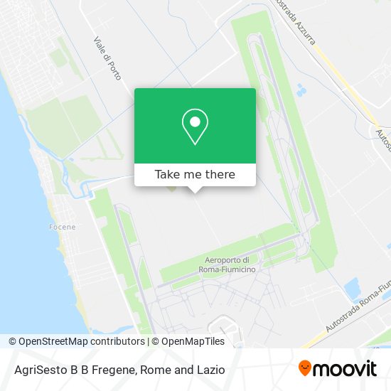 AgriSesto B B Fregene map
