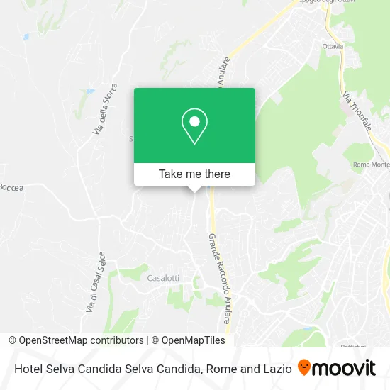 Hotel Selva Candida Selva Candida map