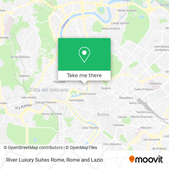 River Luxury Suites Rome map