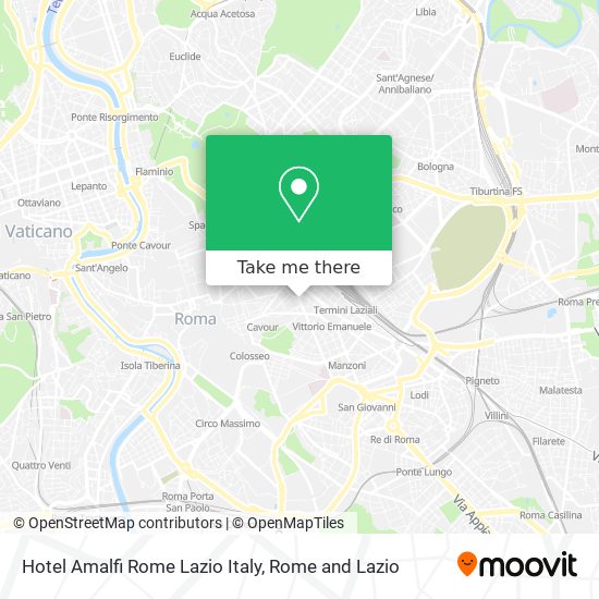 Hotel Amalfi Rome Lazio Italy map