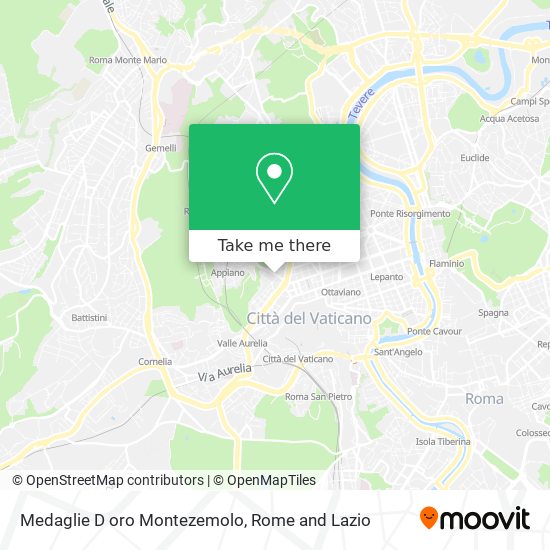 Medaglie D oro Montezemolo map