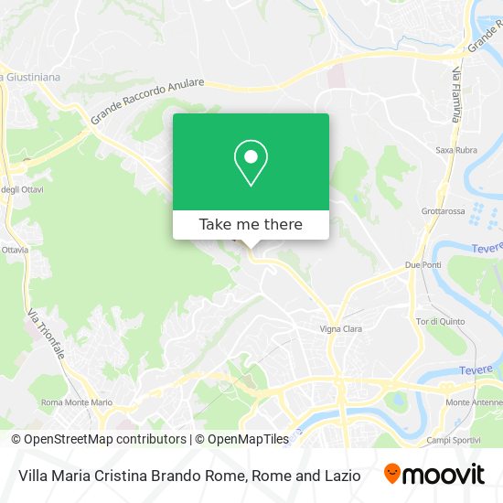 Villa Maria Cristina Brando Rome map