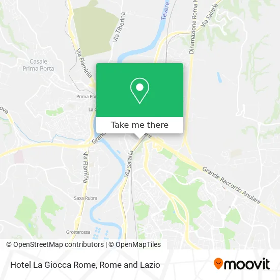 La Giocca Hotel Rome map