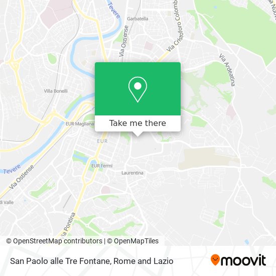 San Paolo alle Tre Fontane map