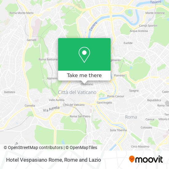 Hotel Vespasiano Rome map