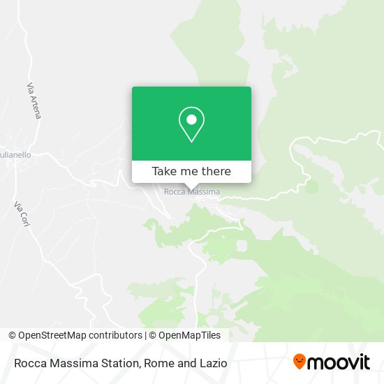 Rocca Massima Station map