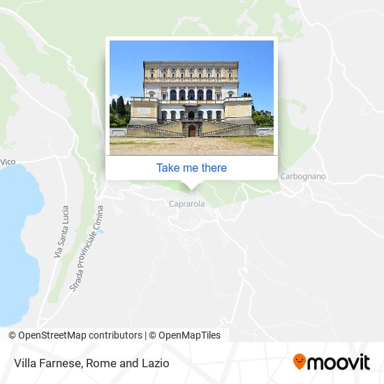 Villa Farnese map