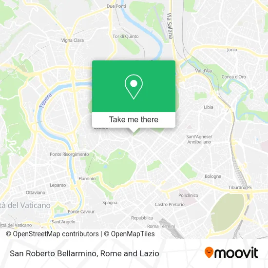 San Roberto Bellarmino map